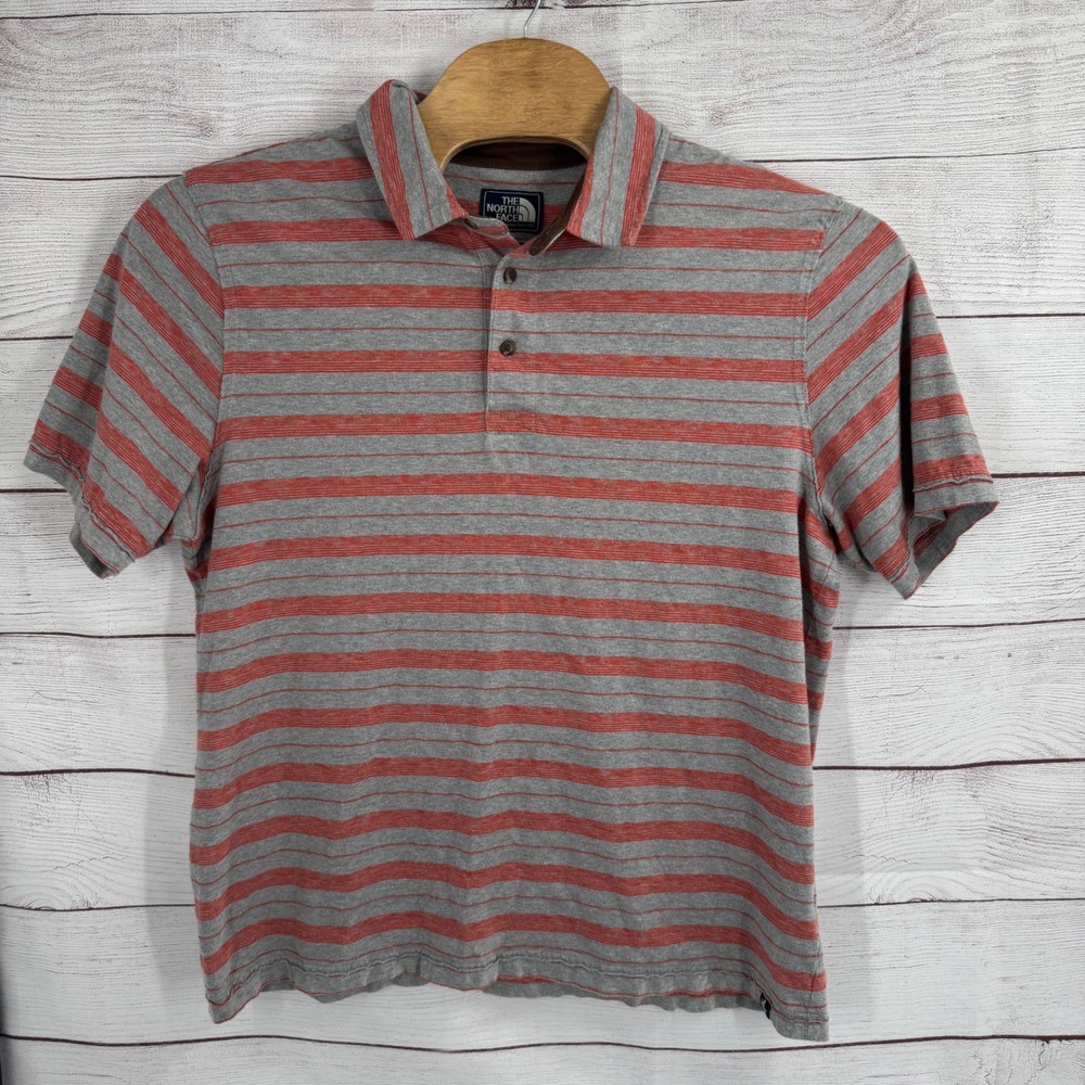 The North Face California Heritage Striped Polo Shirt Mens XL Casual Golf Hiking